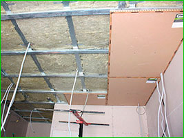 Звукоизоляция потолка под чистовую отделку (+21 дБ - 9 см) 
